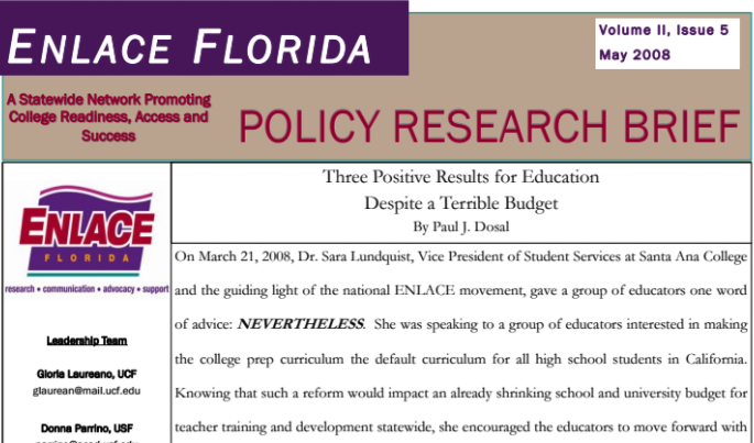 Three Positive Results for Education Despite a Terrible Budget