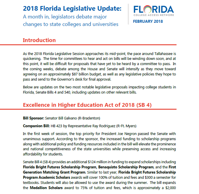2018 Florida Legislative Update
