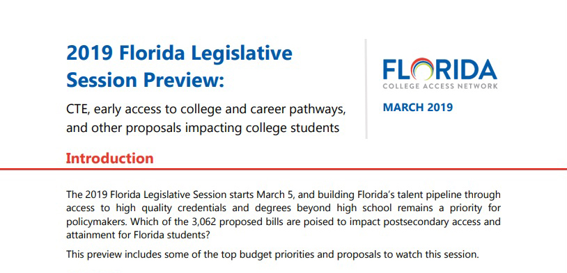 2019 Florida Legislative Preview