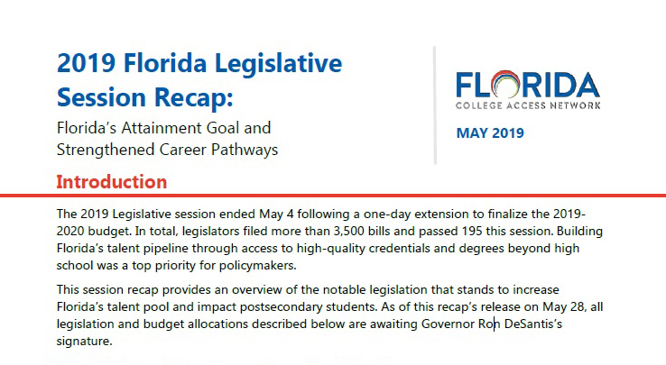 2019 Florida Legislative Recap