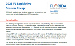 POLICY BRIEF — 2023 Florida Legislative Session Recap