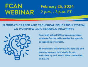 Career and Technical Education webinar, Feb. 26 2-3pm