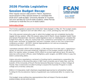 POLICY BRIEF — 2026 Florida Legislative Session Budget Recap